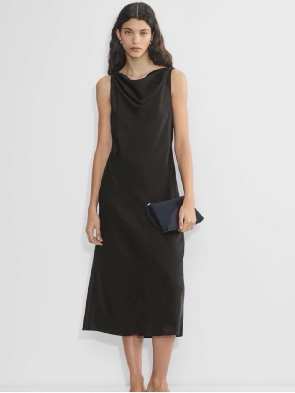 Aritzia Wilfred Satin Goddess Dress